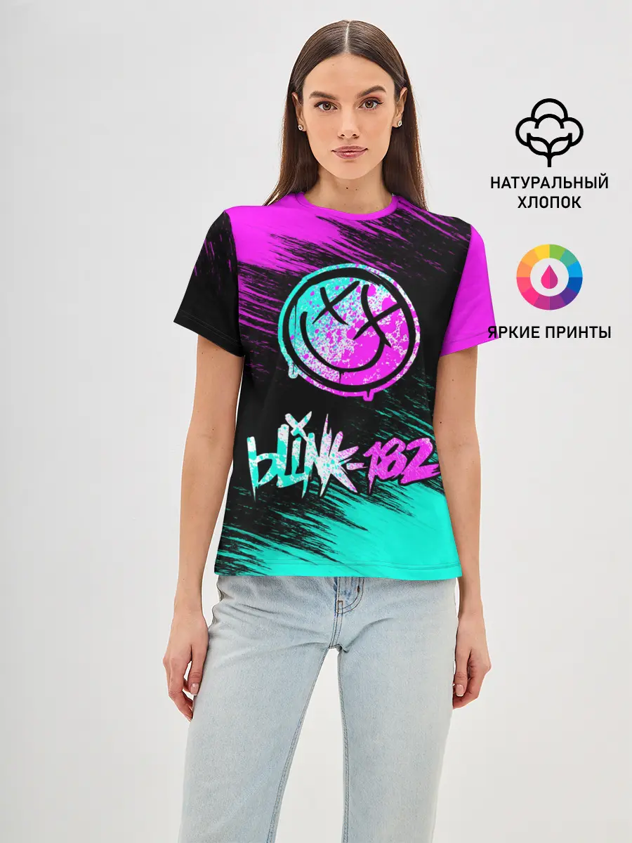 Женская базовая футболка / Blink-182