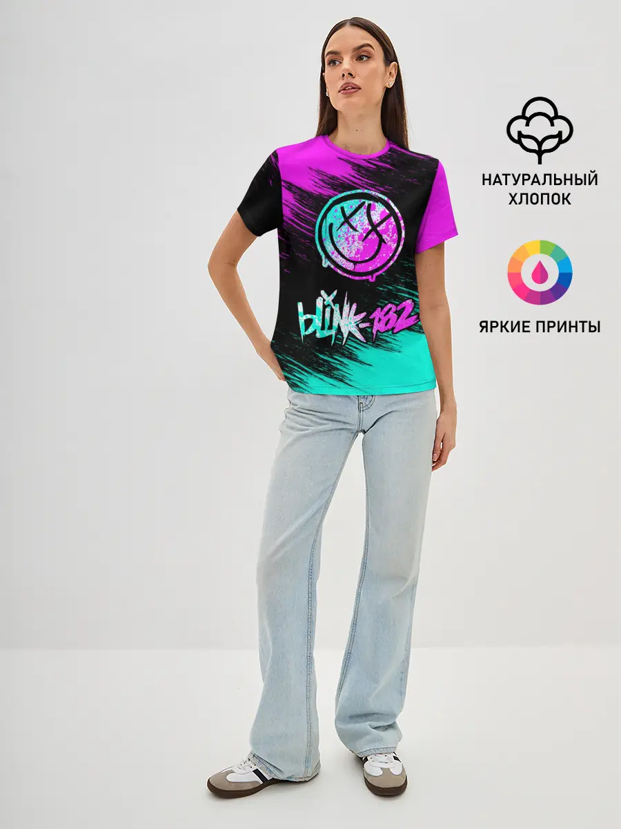 Женская базовая футболка / Blink-182