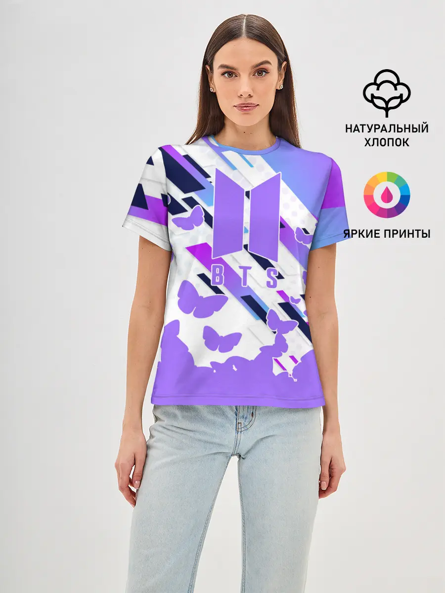 Женская базовая футболка / BTS