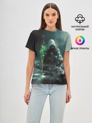 Женская базовая футболка / ВЕДЬМАК