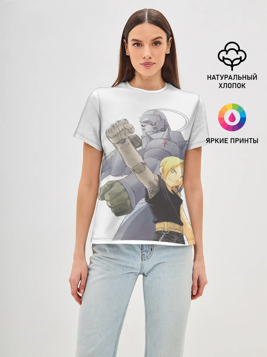 Женская базовая футболка / Эдвард и Альфонс