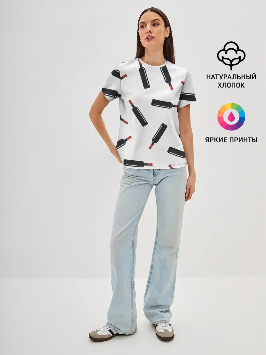 Женская базовая футболка / винишко