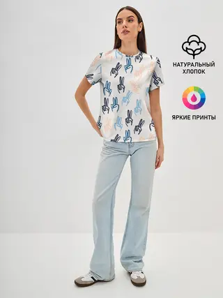 Женская базовая футболка / Знаки победы