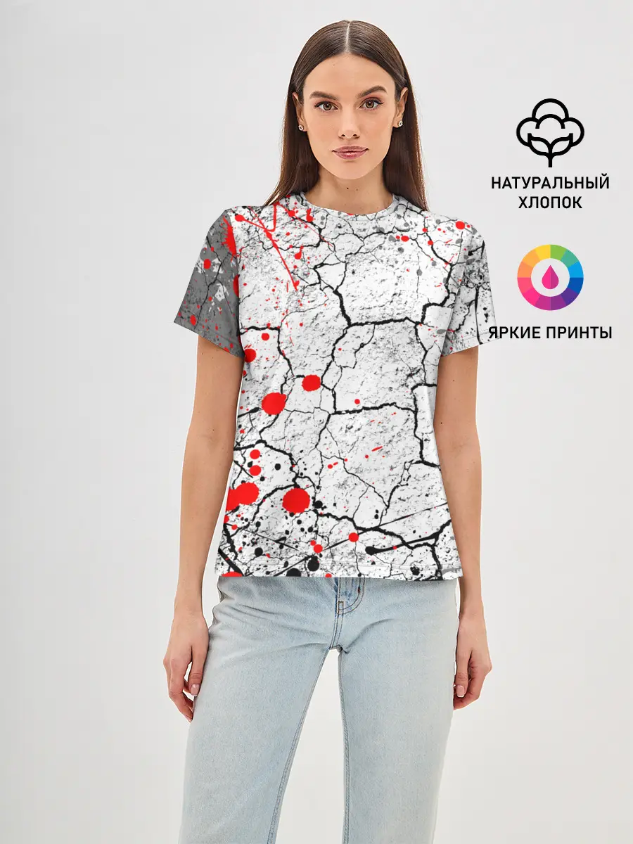 Женская базовая футболка / КРОВАВЫЙ ГРАНЖ | BLOODY GRUNGE