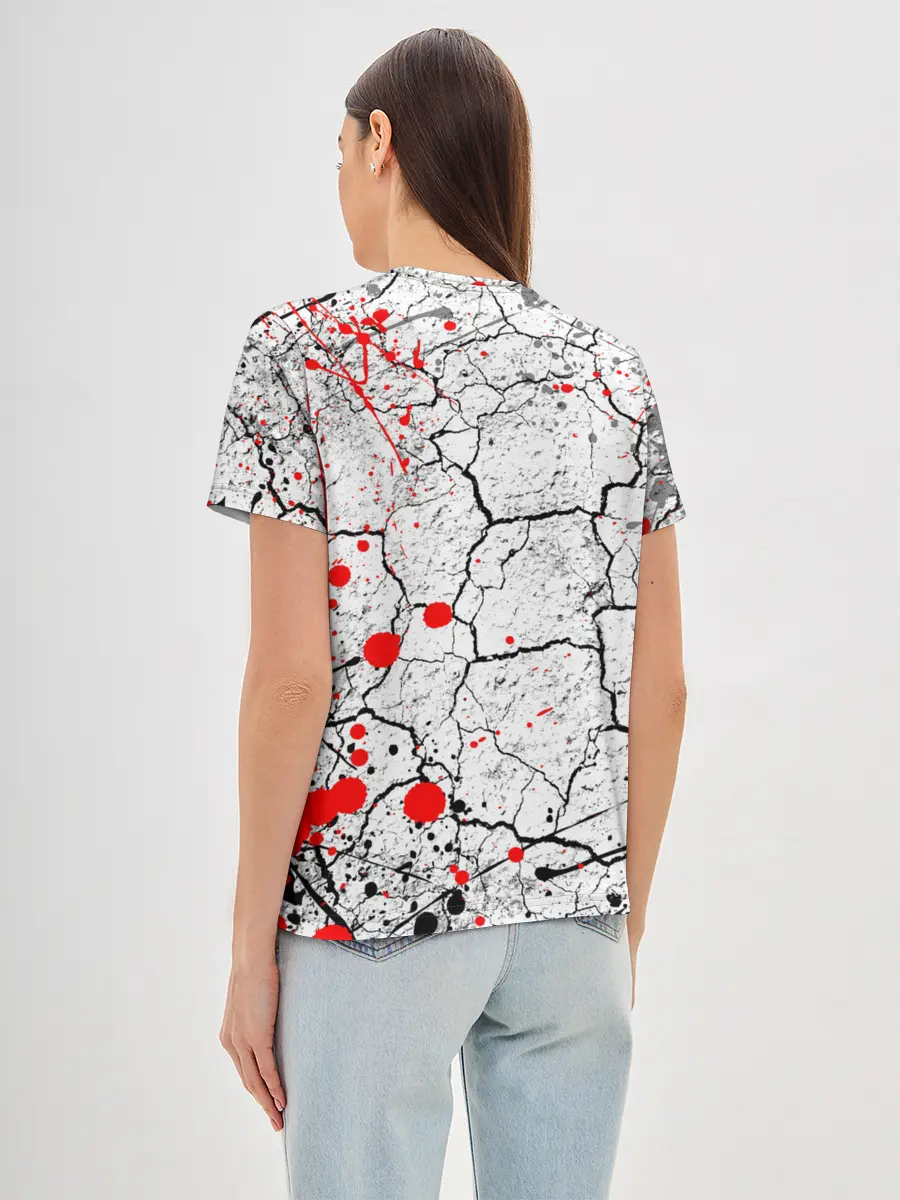 Женская базовая футболка / КРОВАВЫЙ ГРАНЖ | BLOODY GRUNGE