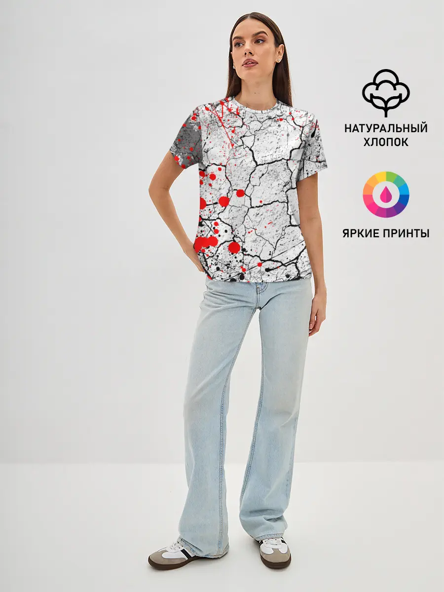 Женская базовая футболка / КРОВАВЫЙ ГРАНЖ | BLOODY GRUNGE