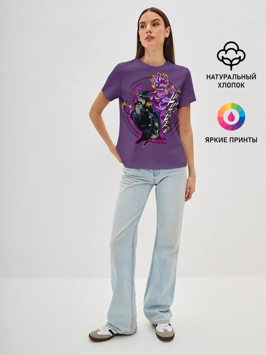 Женская базовая футболка / JoJo Bizarre Adventure