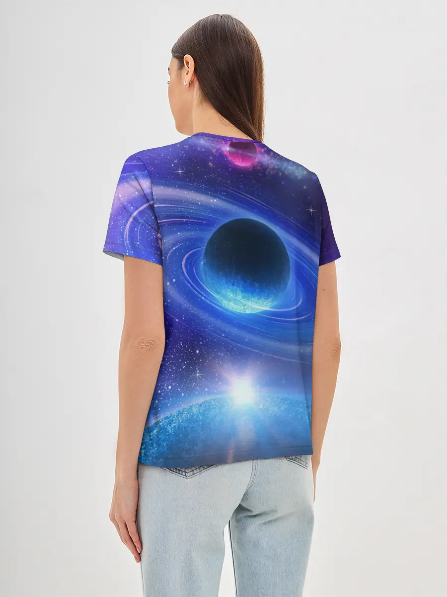 Женская базовая футболка / Космос