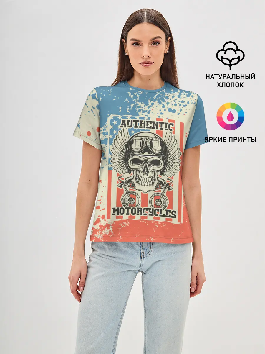 Женская базовая футболка / Authentic Motorcycle
