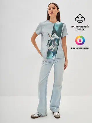 Женская базовая футболка / Фехтовальщик