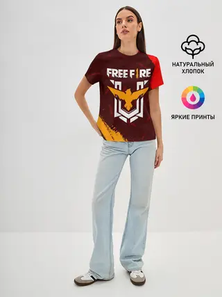 Женская базовая футболка / FREE FIRE / ФРИ ФАЕР