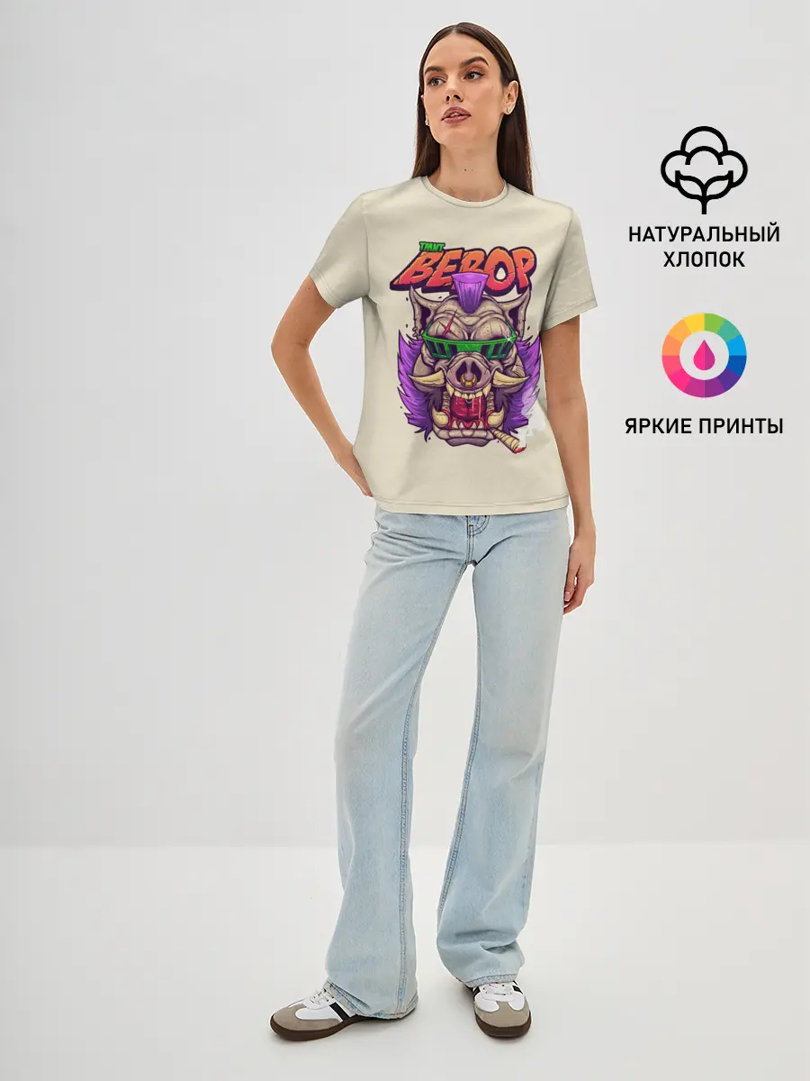 Женская базовая футболка / Злой Бибоп