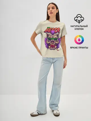 Женская базовая футболка / Злой Бибоп