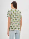Женская базовая футболка / Узор ретро Ананасы