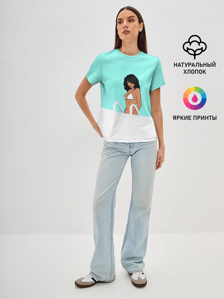 Женская базовая футболка / Кэнди Сакс | GTA