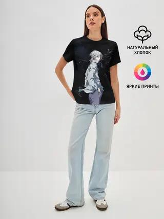 Женская базовая футболка / Макишима из Психо паспорт