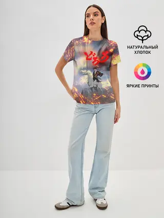 Женская базовая футболка / Хяккимару и Мидоро | Дороро