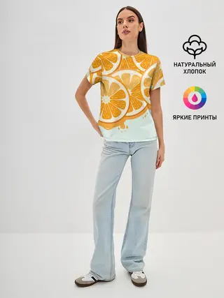 Женская базовая футболка / АПЕЛЬСИН | ORANGE