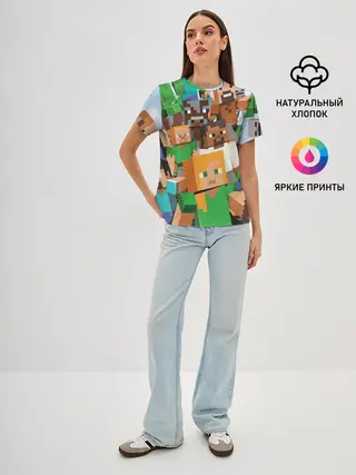 Женская базовая футболка / MINECRAFT