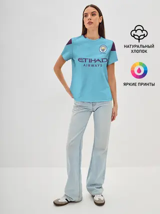 Женская базовая футболка / De Bruyne home 19-20