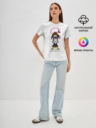 Женская базовая футболка / Милашные Ято, Юкинэ и Хиёри