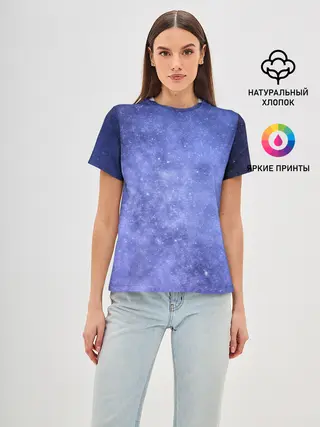 Женская базовая футболка / Звезды в космосе