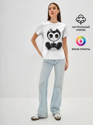 Женская базовая футболка / Bendy And The Ink Machine