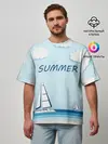 Мужская футболка оверсайз / ПАРУСНИКИ | SUMMER