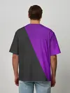 Мужская футболка оверсайз / Purple Smile