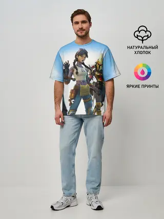 Мужская футболка оверсайз / ФОРТНАЙТ 3 СЕЗОН