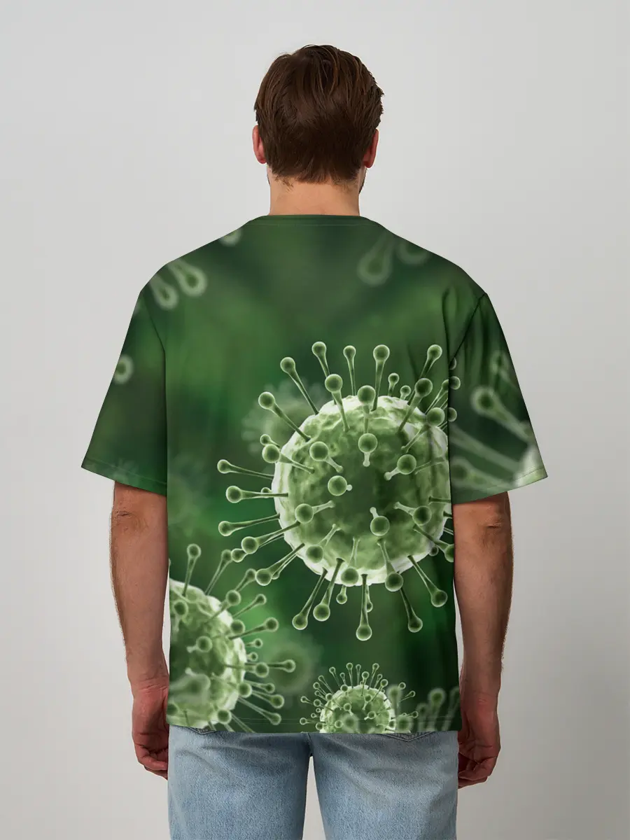 Мужская футболка оверсайз / COVID-19