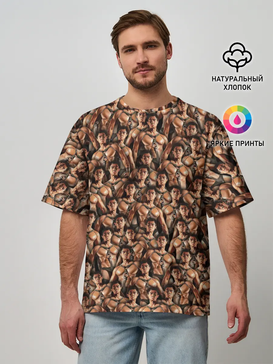 Мужская футболка оверсайз / Gachimuchi | Van Darkholme