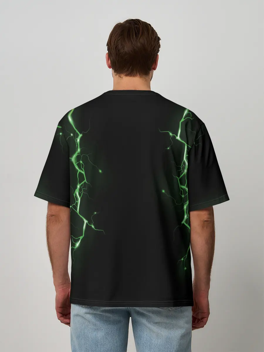 Мужская футболка оверсайз / CREEPER 3D | MINECRAFT 3D