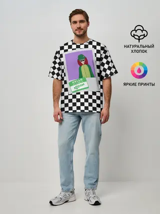 Мужская футболка оверсайз / Френдзона Кроки