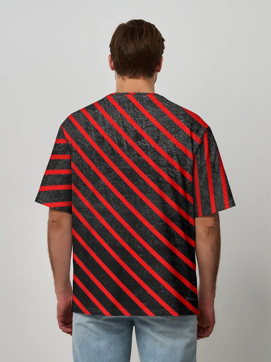 Мужская футболка оверсайз / Медведь в форме