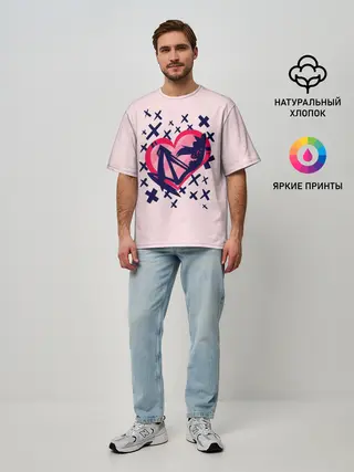 Мужская футболка оверсайз / Отель Хазбин