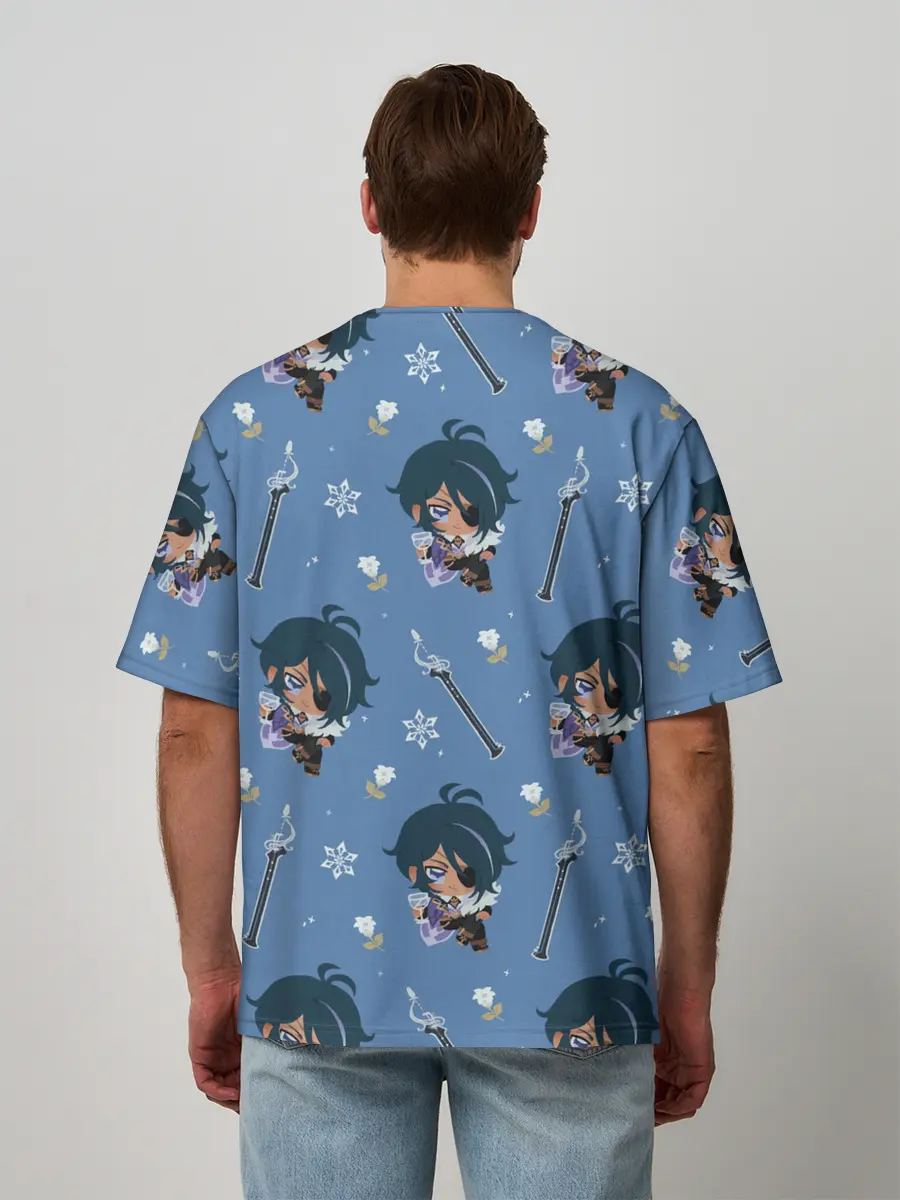 Мужская футболка оверсайз / Genshin Impact