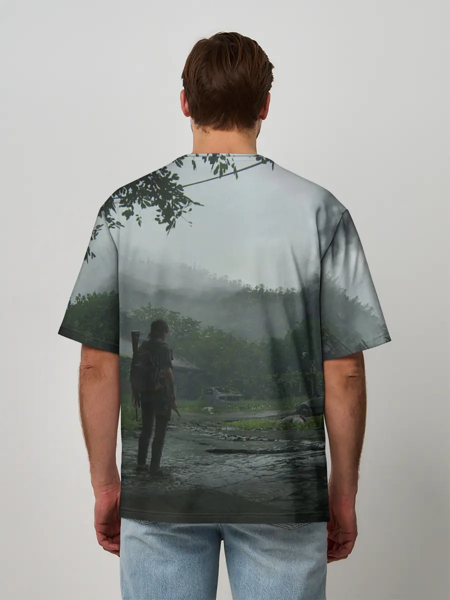 Мужская футболка оверсайз / The last of Us 2