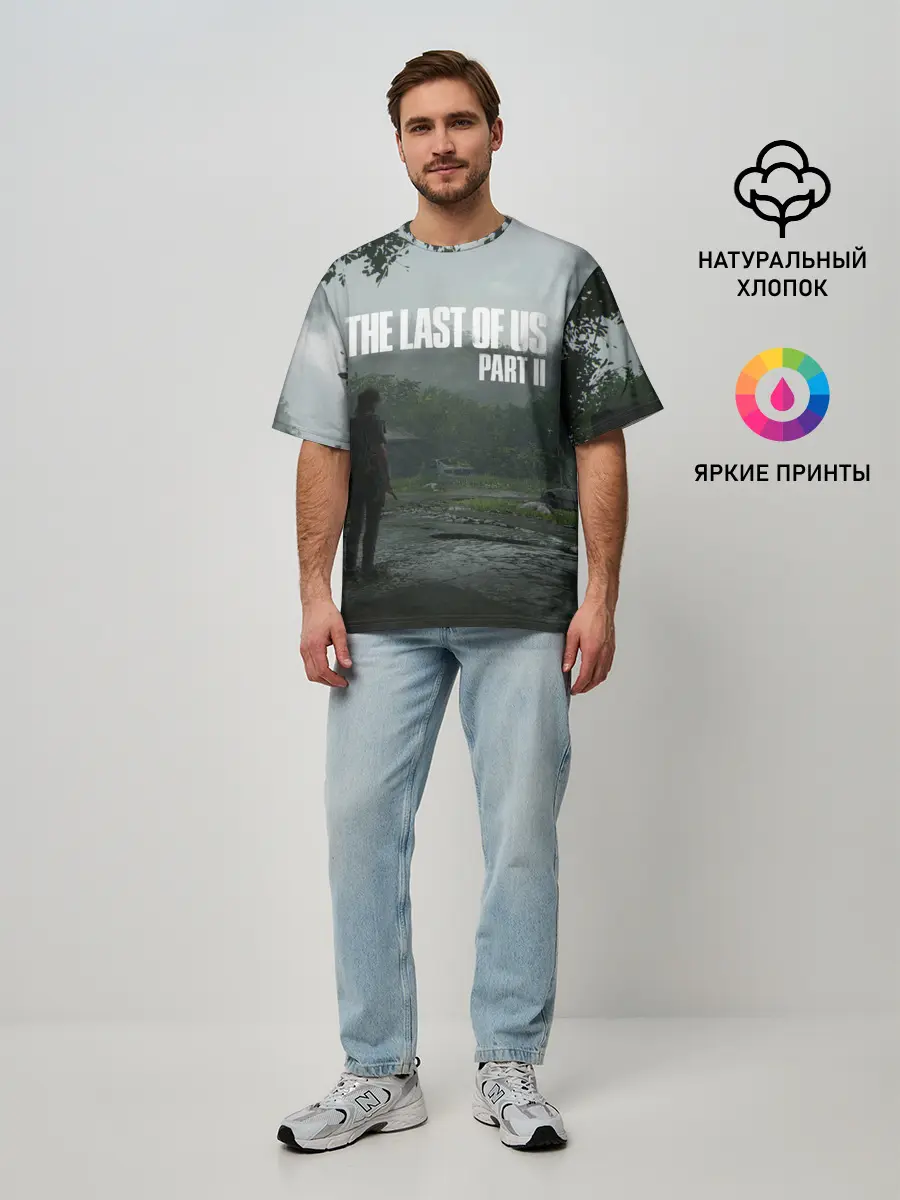 Мужская футболка оверсайз / The last of Us 2