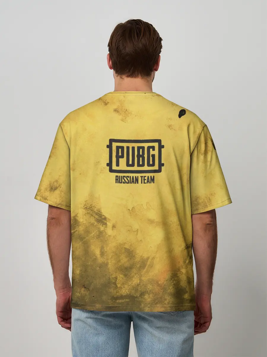 Мужская футболка оверсайз / PUBG: Победа вместо обеда