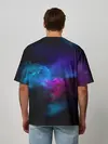 Мужская футболка оверсайз / НЕОН КОСМОС