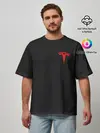 Мужская футболка оверсайз / TESLA