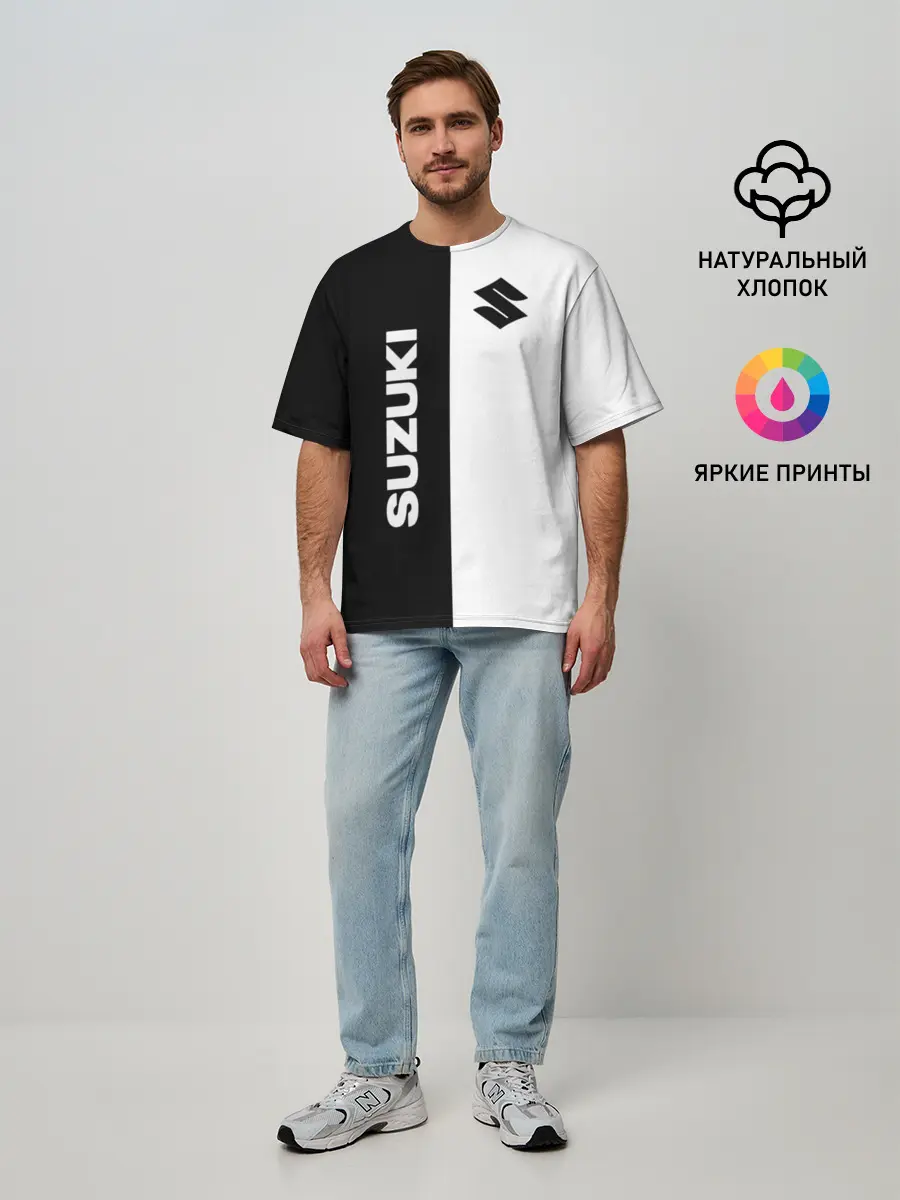 Мужская футболка оверсайз / Suzuki