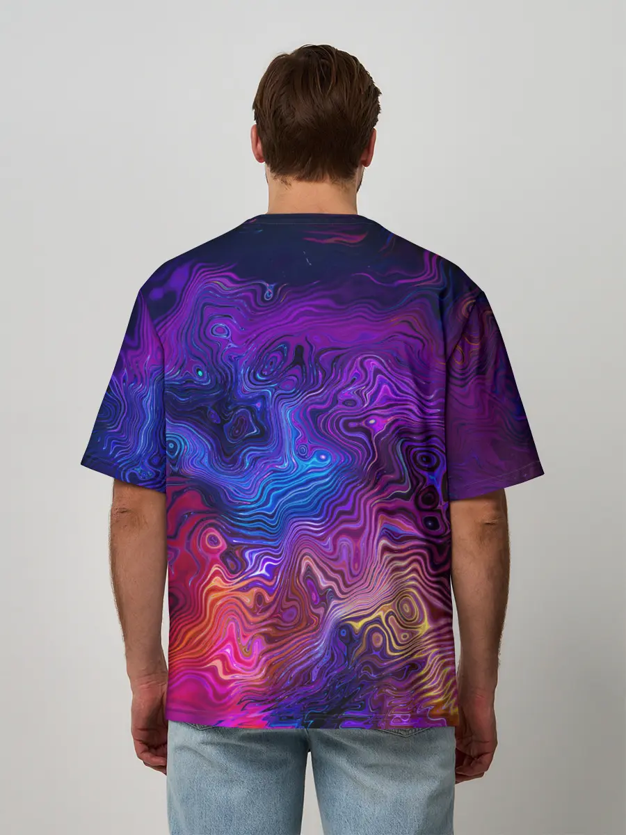 Мужская футболка оверсайз / НЕОНОВЫЕ РАЗВОДЫ