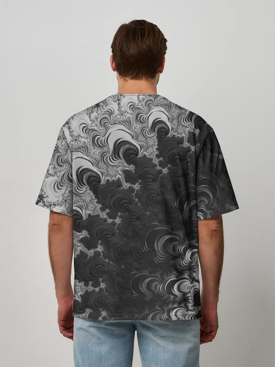 Мужская футболка оверсайз / Абстракция