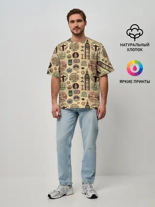 Мужская футболка оверсайз / Путешествие