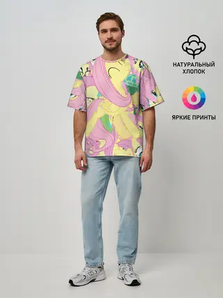 Мужская футболка оверсайз / ПОНИ