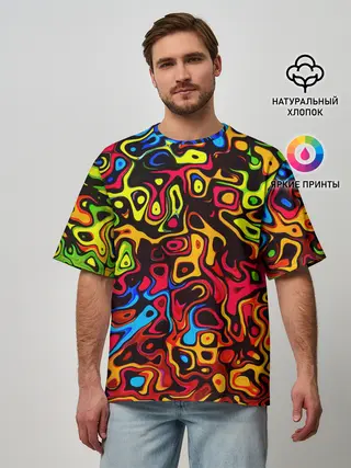 Мужская футболка оверсайз / LIQUID