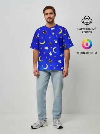 Мужская футболка оверсайз / Sailor Moon