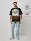 Мужская футболка оверсайз / Белоголовый орлан